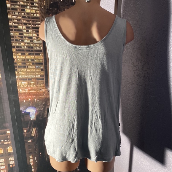 ROCK & REPUBLIC - tank: reversible sequins from black to silver on mesh - L - Picture 15 of 16